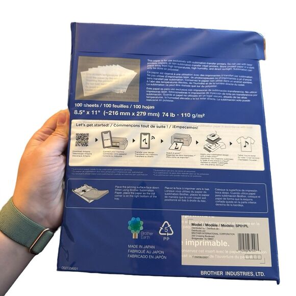 Brother Sublimation Paper - 100 pages SP01PL - Picture 3 of 3